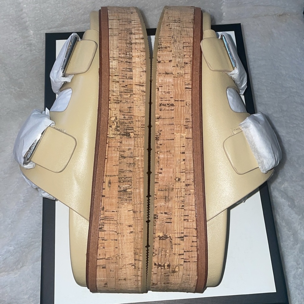 NWT J/SLIDES BELINDA Sand Leather Sandal - Picture 14 of 16